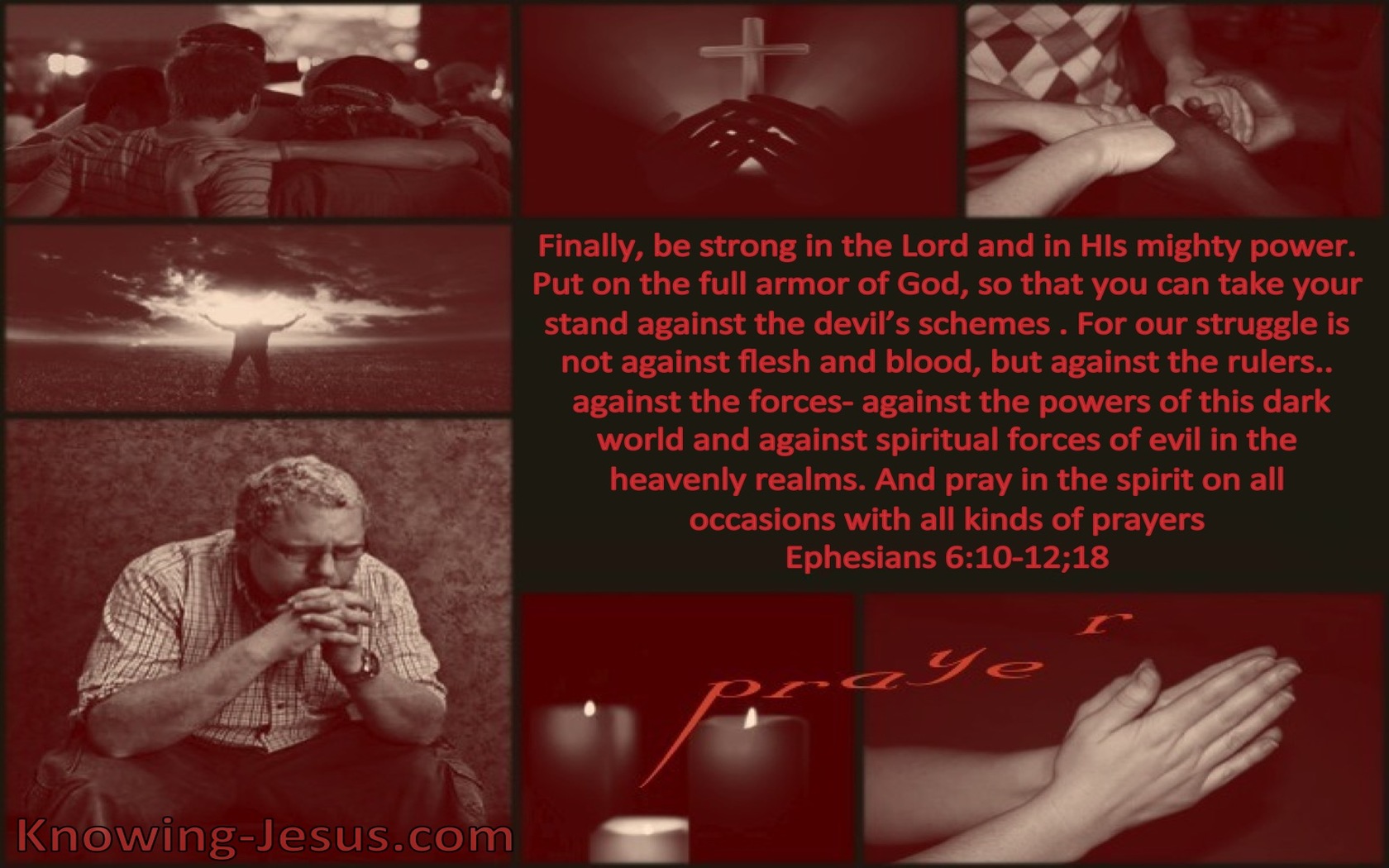 Ephesians 6:10 Prepare For War (devotional)07-28  (maroon)